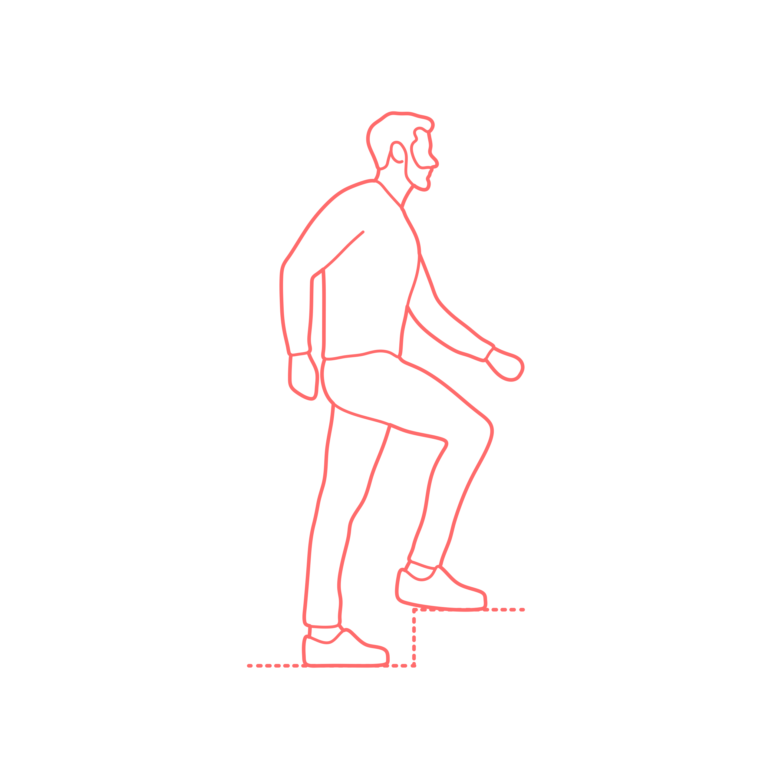 Humans Walking Climbing Stairs Male Side Sketch Style Svg Vector Free Vectors